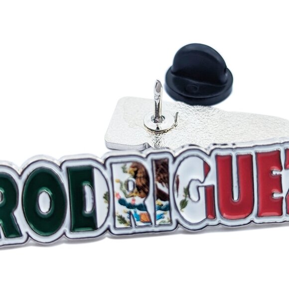 Pin Rodriguez Pin for Caps Clothing Enamel Badge Mexican Flag Pin Mex Flag - Picture 2 of 5